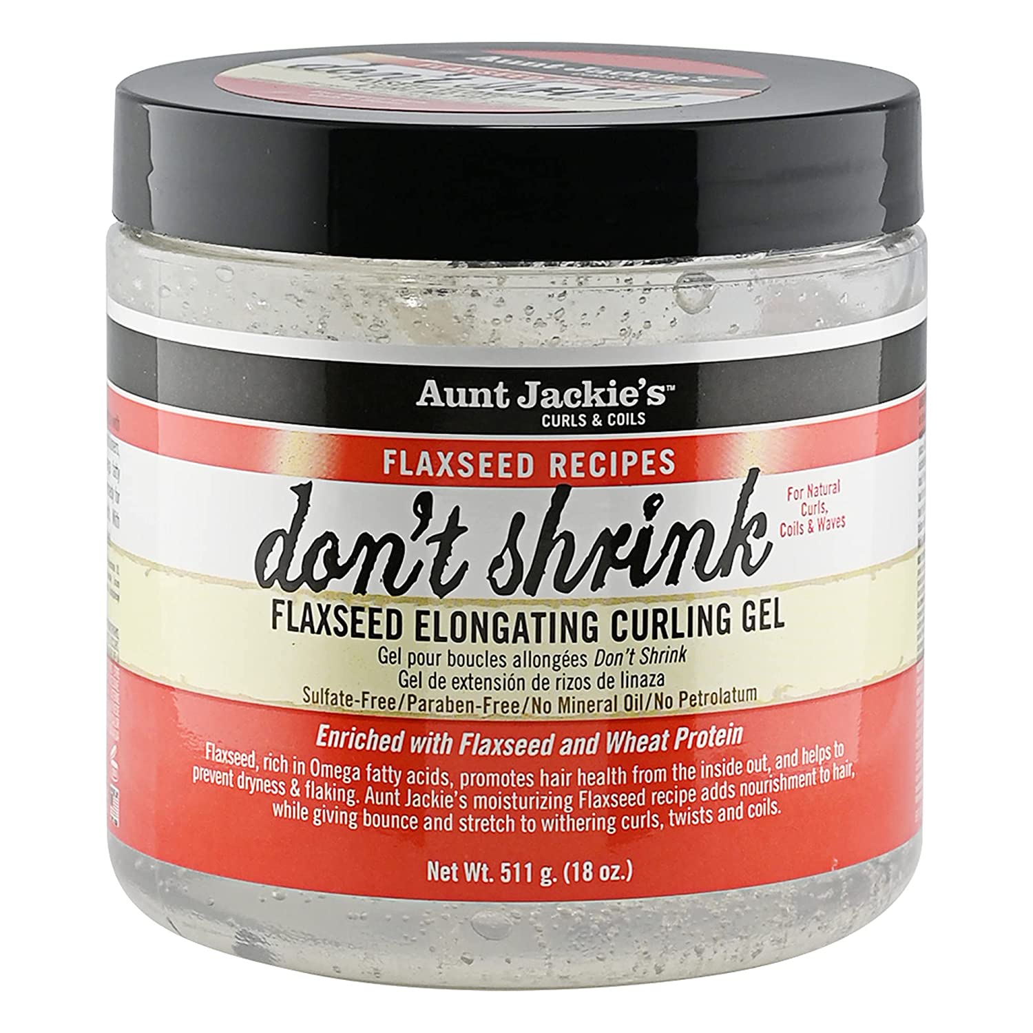 Aunt Jackie's Don't Shrink Flaxseed Elongating Curling Gel