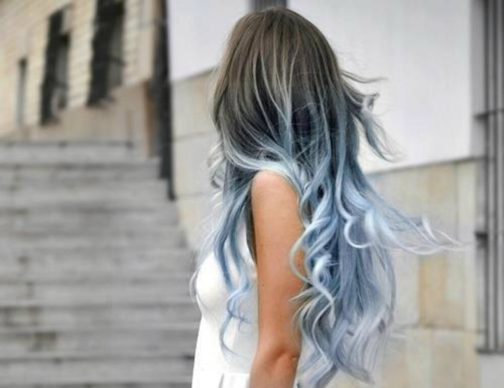 Curly Hair Dye Ideas Dip Dye