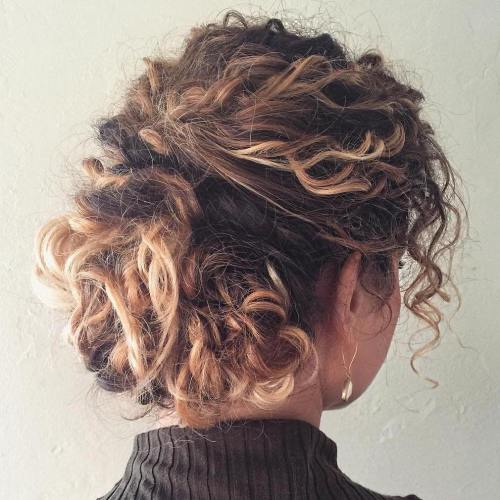 curly updo