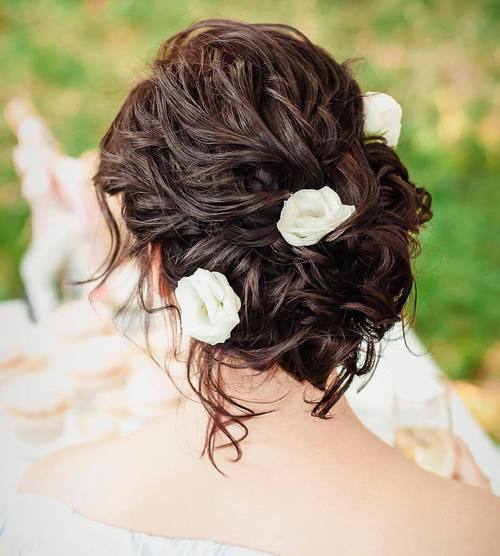 curly updo