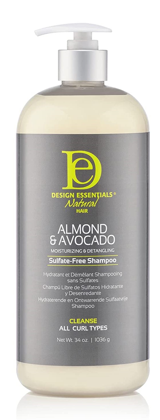 Design Essentials Almond & Avocado Moisturizing & Detangling Sulfate-Free Shampoo