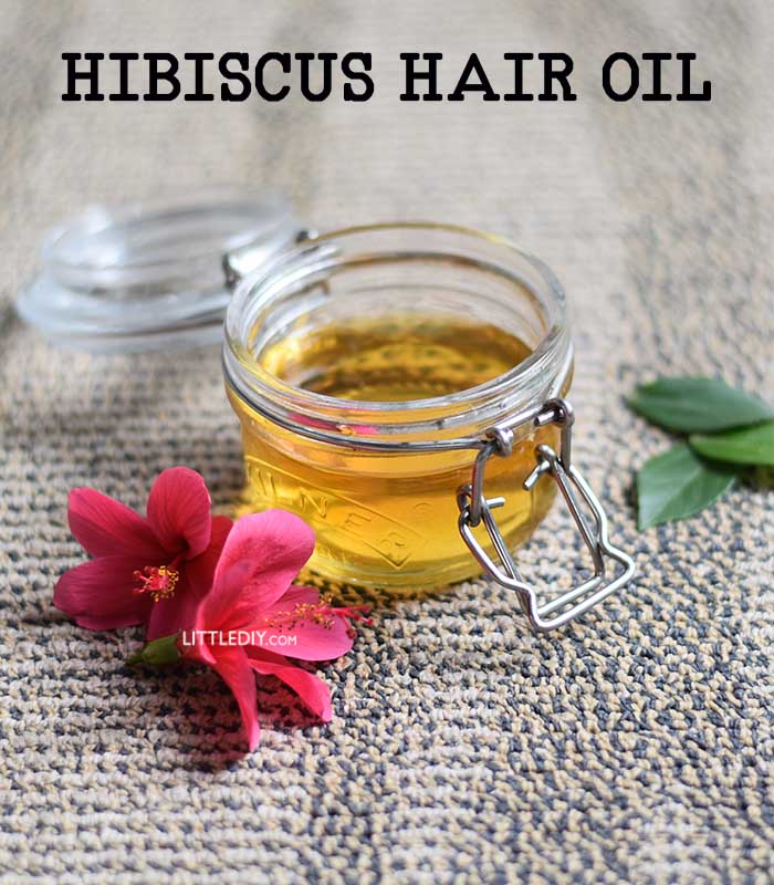 DIY Hibiscus Oil For Thin Curls