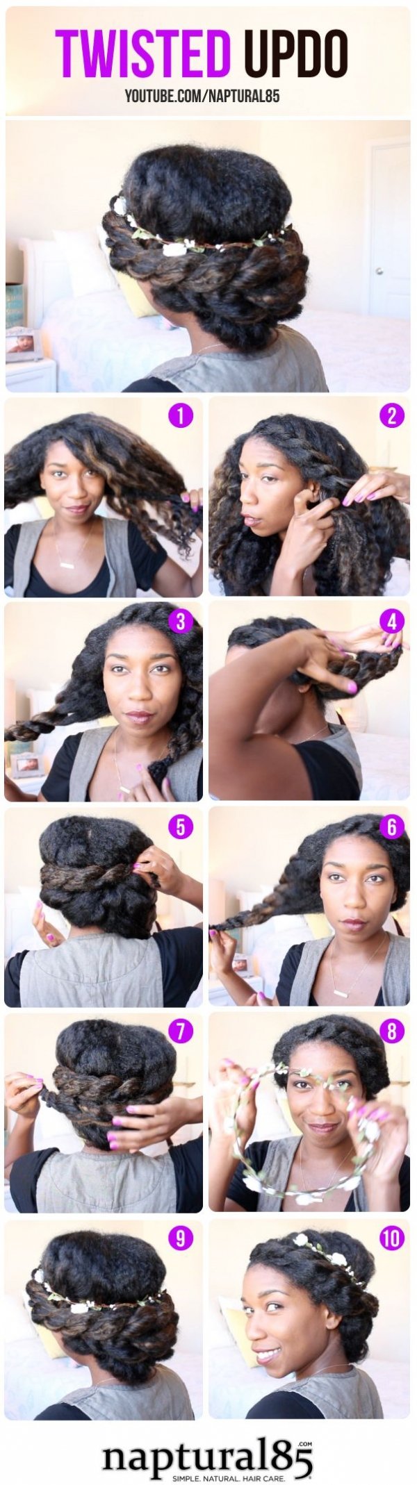 The Easiest Twisted Updo To Try Today